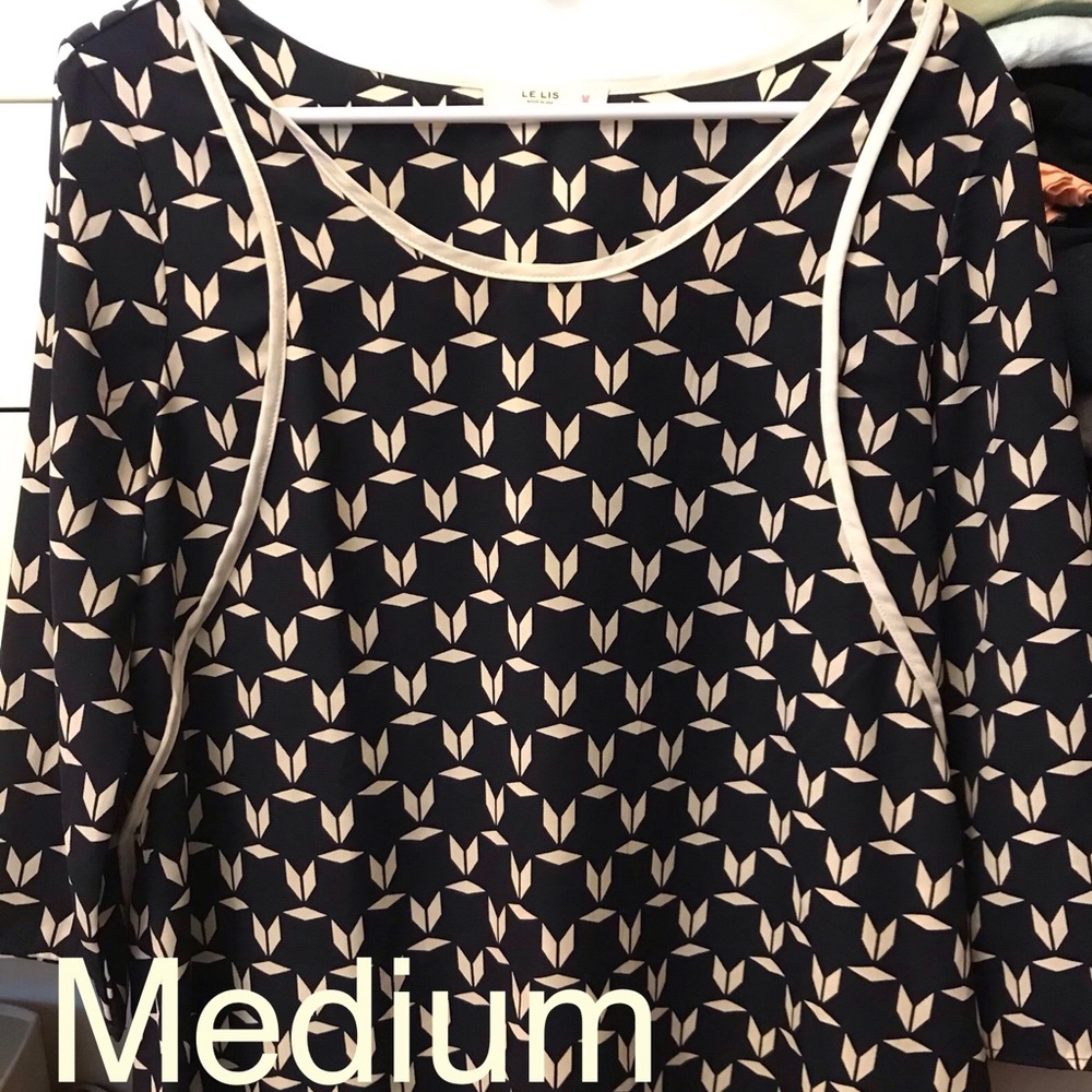 Navy and cream shirt